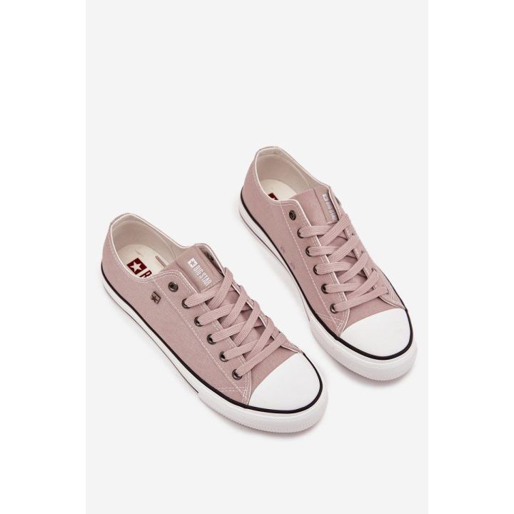 Laisvalaikio batai rausvi iš tekstilės suvarstomi Big Star BIG STAR SHOES