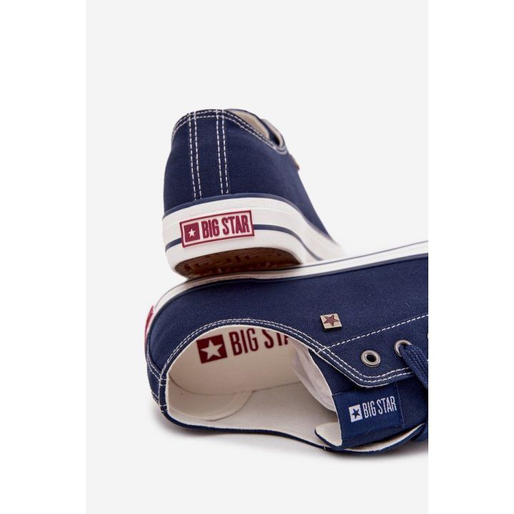 Laisvalaikio batai tamsiai mėlyni iš tekstilės suvarstomi Big Star BIG STAR SHOES