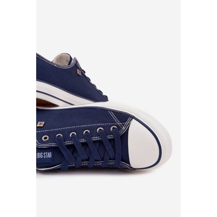 Laisvalaikio batai tamsiai mėlyni iš tekstilės suvarstomi Big Star BIG STAR SHOES