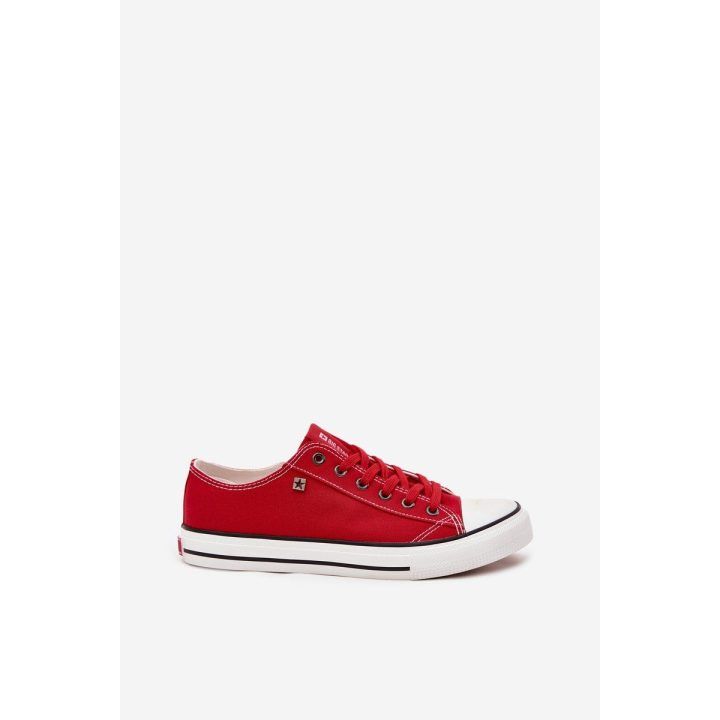 Laisvalaikio batai raudoni drobiniai suvarstomi Big Star BIG STAR SHOES