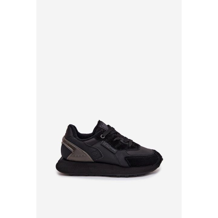 Laisvalaikio batai juodi odiniai su paminkštintu padu Big Star BIG STAR SHOES