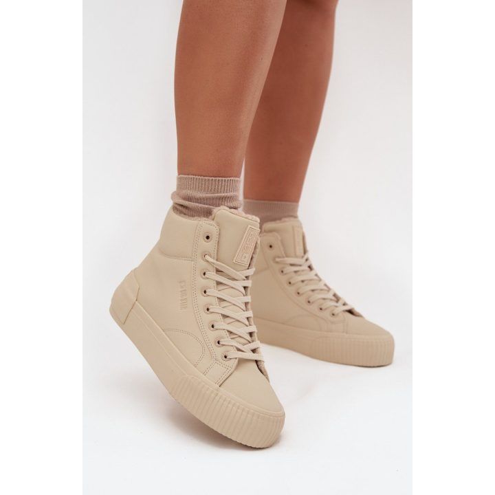 Laisvalaikio batai smėlio spalvos su pašiltinimu platforma Big Star BIG STAR SHOES
