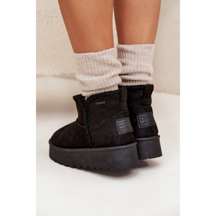 Žieminiai aulinukai moterims juodi su platforma Big Star BIG STAR SHOES