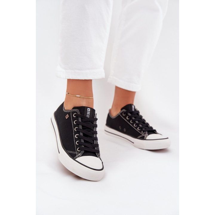 Laisvalaikio batai juodi drobiniai suvarstomi Big Star BIG STAR SHOES