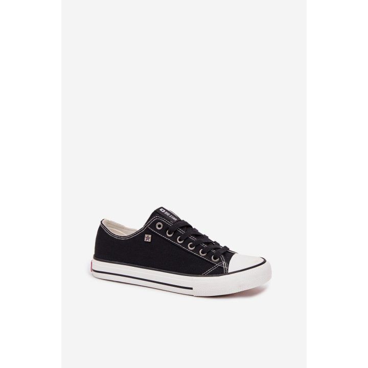 Laisvalaikio batai juodi drobiniai suvarstomi Big Star BIG STAR SHOES
