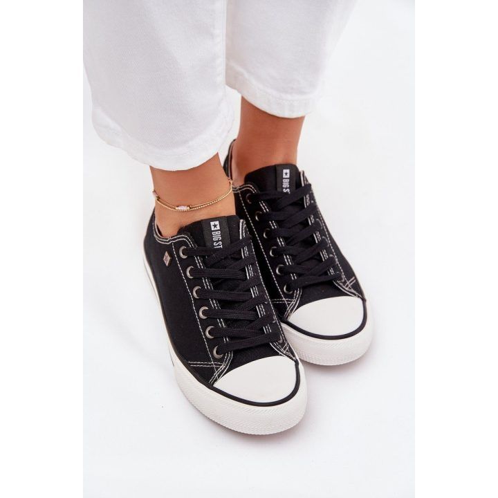 Laisvalaikio batai juodi drobiniai suvarstomi Big Star BIG STAR SHOES