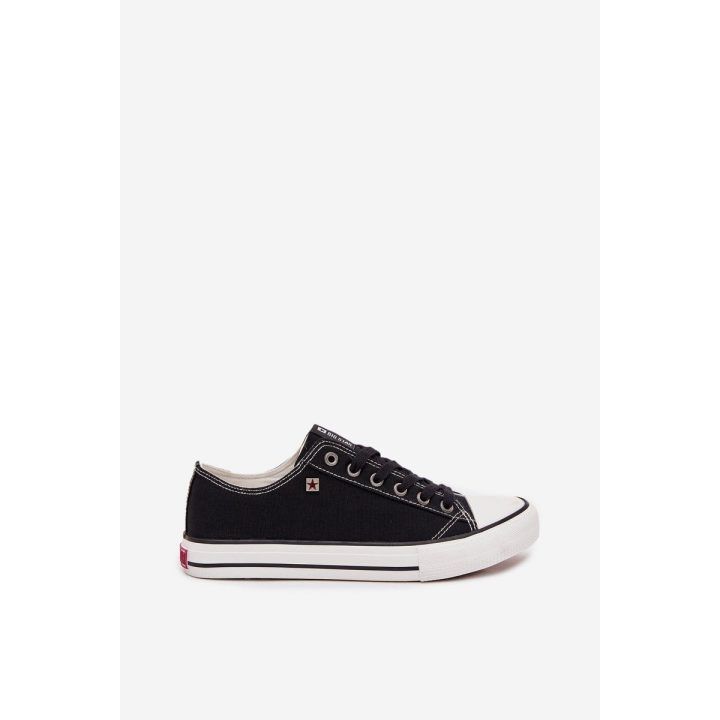 Laisvalaikio batai juodi drobiniai suvarstomi Big Star BIG STAR SHOES