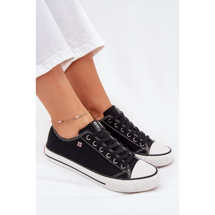 Laisvalaikio batai juodi drobiniai suvarstomi Big Star BIG STAR SHOES