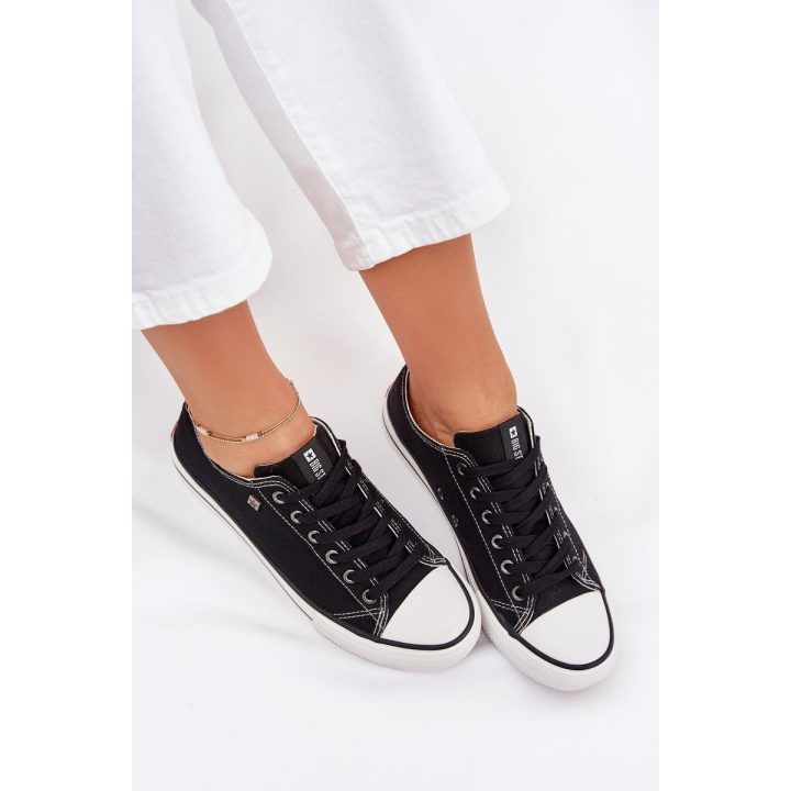 Laisvalaikio batai juodi drobiniai suvarstomi Big Star BIG STAR SHOES