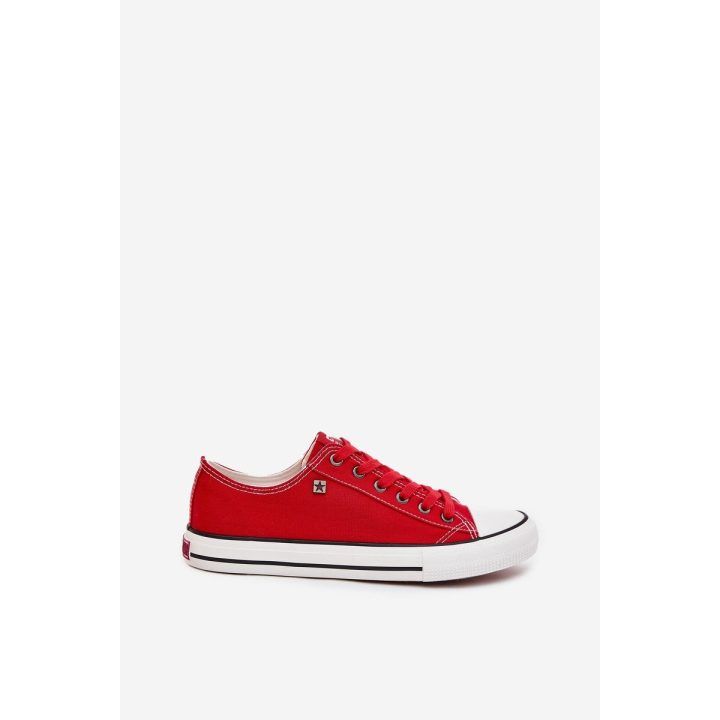 Laisvalaikio batai raudoni drobiniai suvarstomi Big Star BIG STAR SHOES