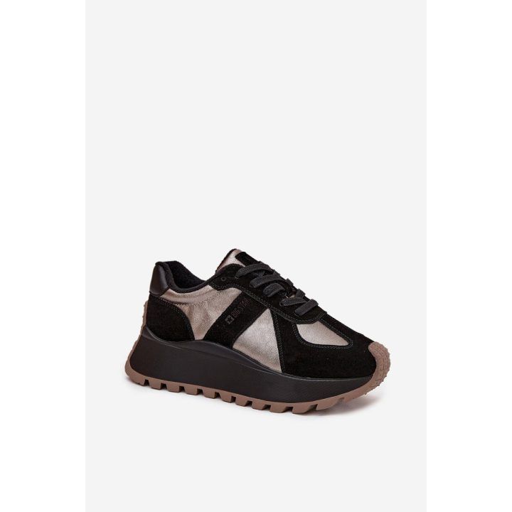 Laisvalaikio batai juodi su pašiltinimu ant platformos Big Star BIG STAR SHOES