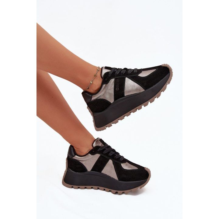 Laisvalaikio batai juodi su pašiltinimu ant platformos Big Star BIG STAR SHOES