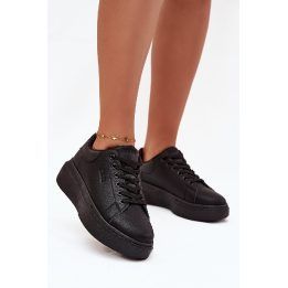 Laisvalaikio batai moterims juodi ant platformos Big Star BIG STAR SHOES