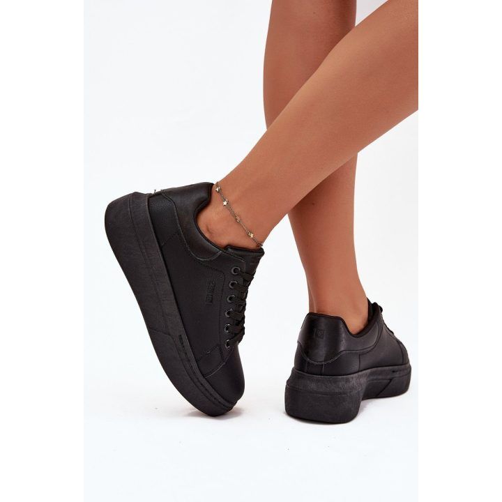 Laisvalaikio batai moterims juodi ant platformos Big Star BIG STAR SHOES