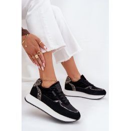 Laisvalaikio batai juodi zomšiniai su platforma Big Star BIG STAR SHOES