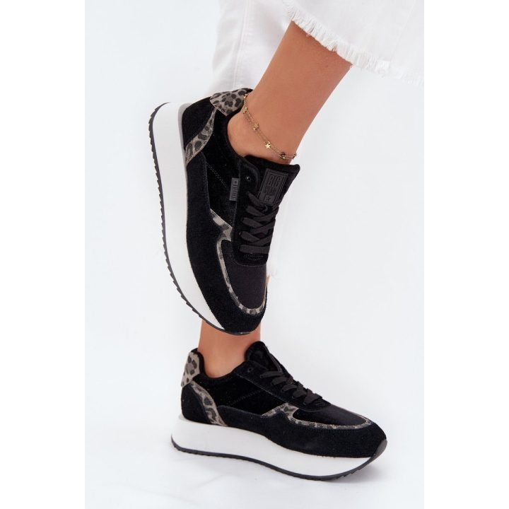 Laisvalaikio batai juodi zomšiniai su platforma Big Star BIG STAR SHOES