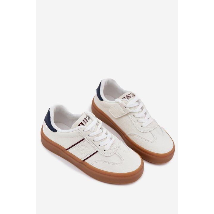 Laisvalaikio batai vaikams balti su guminiais padais Big Star BIG STAR SHOES