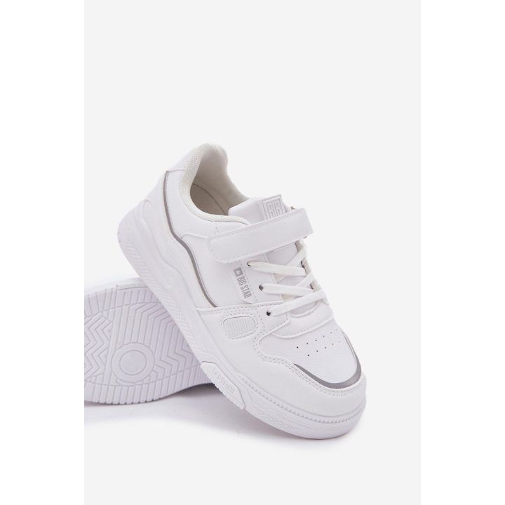 Vaikiški balti laisvalaikio batai su lipuku Big Star BIG STAR SHOES