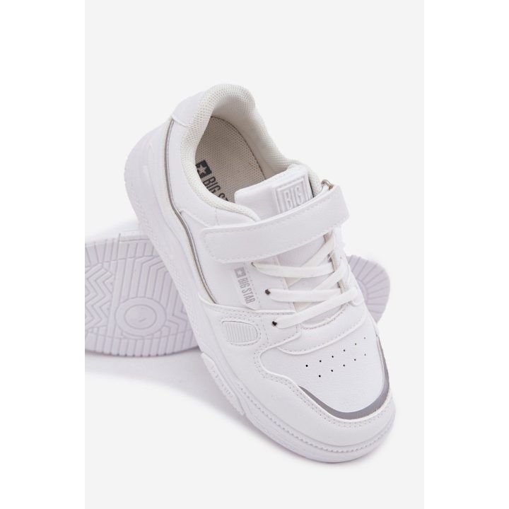 Vaikiški balti laisvalaikio batai su lipuku Big Star BIG STAR SHOES