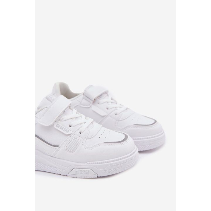 Vaikiški balti laisvalaikio batai su lipuku Big Star BIG STAR SHOES