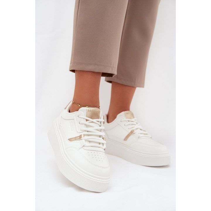 Laisvalaikio batai balti su platforma kasdienai Big Star BIG STAR SHOES