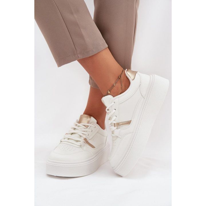 Laisvalaikio batai balti su platforma kasdienai Big Star BIG STAR SHOES
