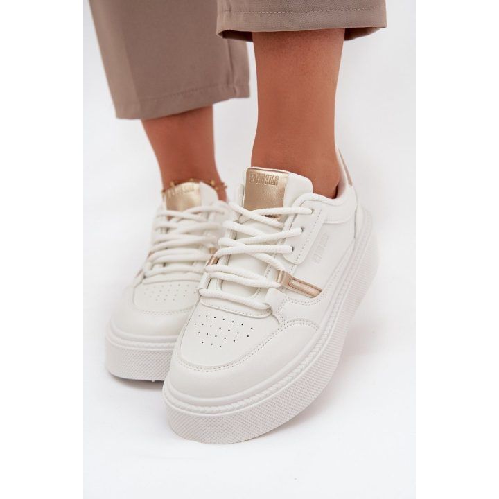 Laisvalaikio batai balti su platforma kasdienai Big Star BIG STAR SHOES