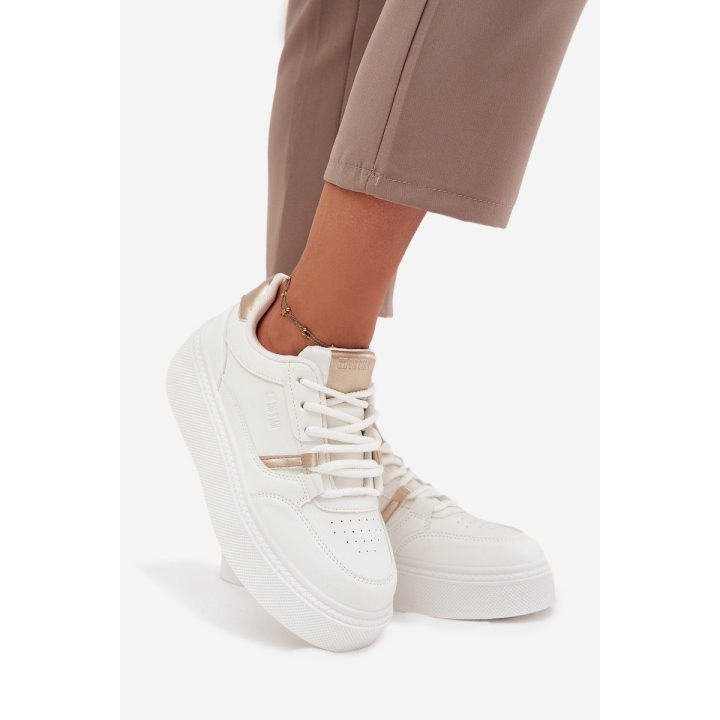 Laisvalaikio batai balti su platforma kasdienai Big Star BIG STAR SHOES