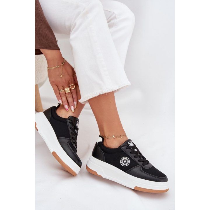 Laisvalaikio batai juodi su platforma kasdienai Big Star BIG STAR SHOES