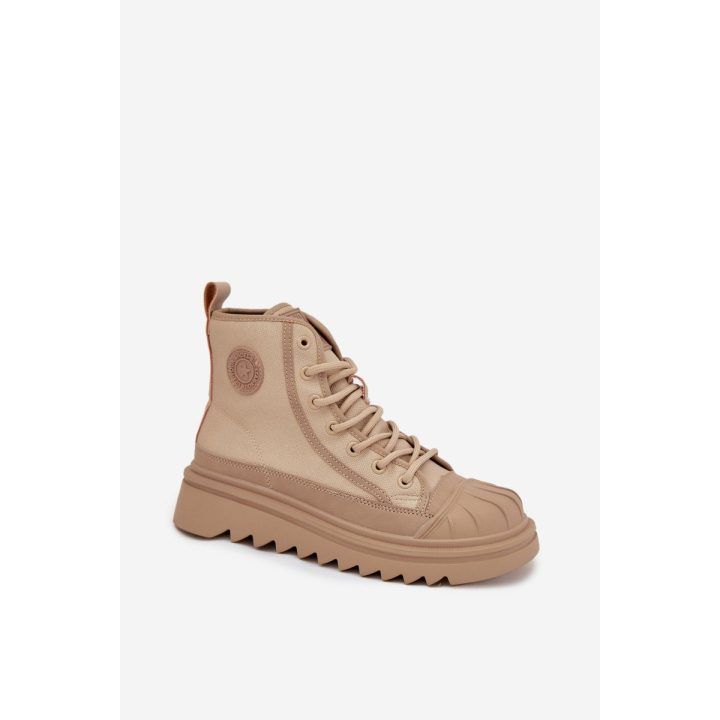 Laisvalaikio batai smėlio spalvos pašiltinti su auliuku Big Star BIG STAR SHOES