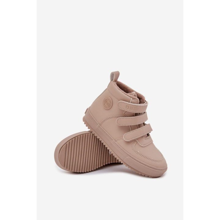 Vaikiški smėlio spalvos aulinukai su lipukais žiemai Big Star BIG STAR SHOES