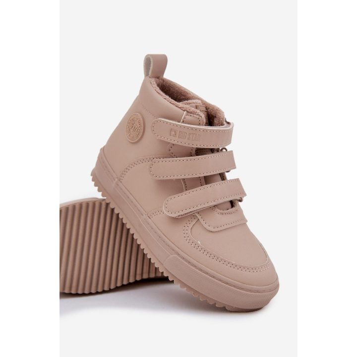 Vaikiški smėlio spalvos aulinukai su lipukais žiemai Big Star BIG STAR SHOES