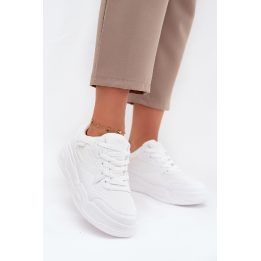 Laisvalaikio batai balti su platforma moterims Big Star BIG STAR SHOES