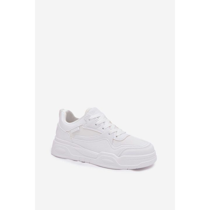Laisvalaikio batai balti su platforma moterims Big Star BIG STAR SHOES