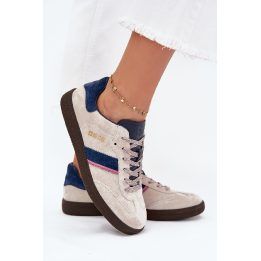 Laisvalaikio batai pilki zomšiniai suvarstomi Big Star BIG STAR SHOES
