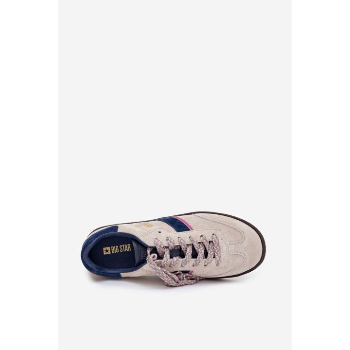 Laisvalaikio batai pilki zomšiniai suvarstomi Big Star BIG STAR SHOES