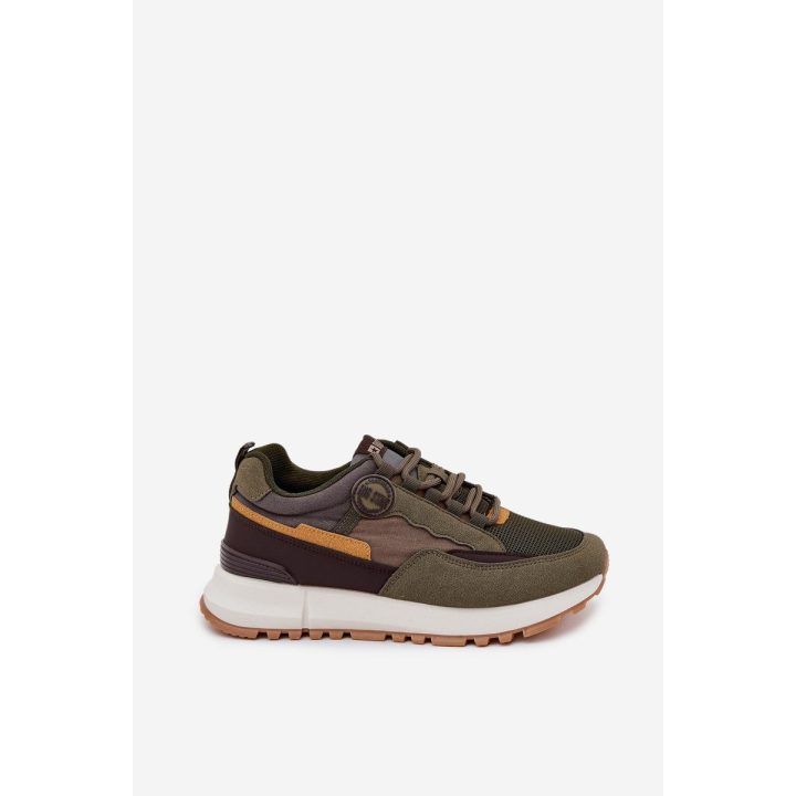 Laisvalaikio batai tamsiai žali su orui laidžiu tinkleliu Big Star BIG STAR SHOES