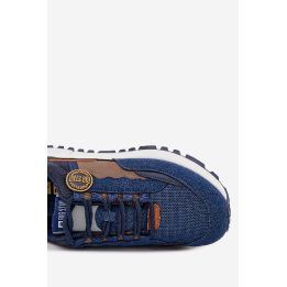 Laisvalaikio batai tamsiai mėlyni su tekstilės intarpais Big Star BIG STAR SHOES
