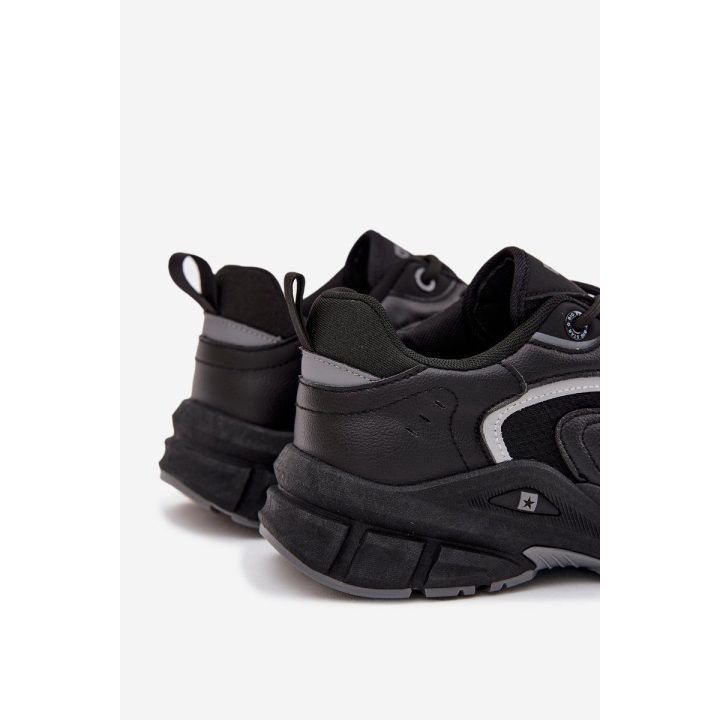 Laisvalaikio batai juodi su paminkštintu padu vyrams Big Star BIG STAR SHOES