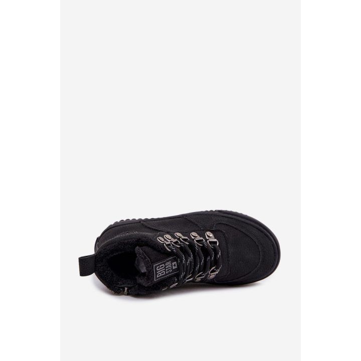 Vaikiški juodi auliniai batai su pašiltinimu žygiams Big Star BIG STAR SHOES