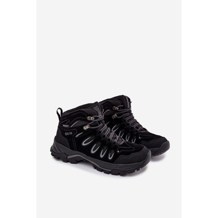 Žygio batai juodi odiniai atsparūs drėgmei Big Star BIG STAR SHOES