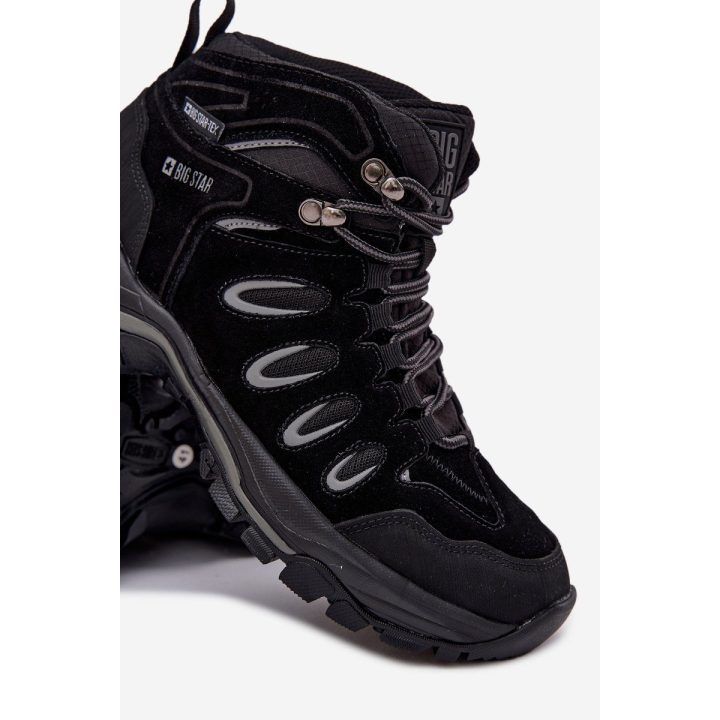 Žygio batai juodi odiniai atsparūs drėgmei Big Star BIG STAR SHOES