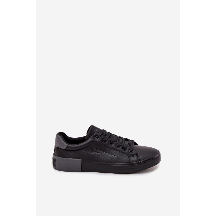 Laisvalaikio batai juodi iš eko odos vyrams Big Star BIG STAR SHOES