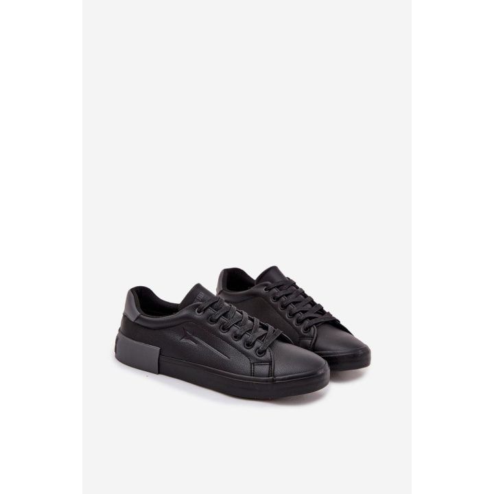 Laisvalaikio batai juodi iš eko odos vyrams Big Star BIG STAR SHOES