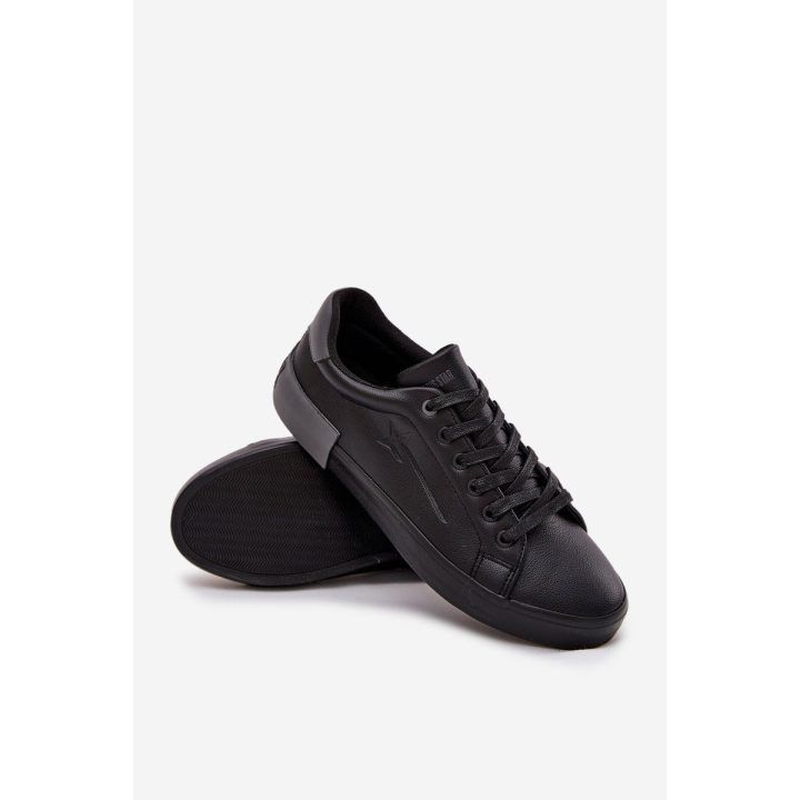 Laisvalaikio batai juodi iš eko odos vyrams Big Star BIG STAR SHOES