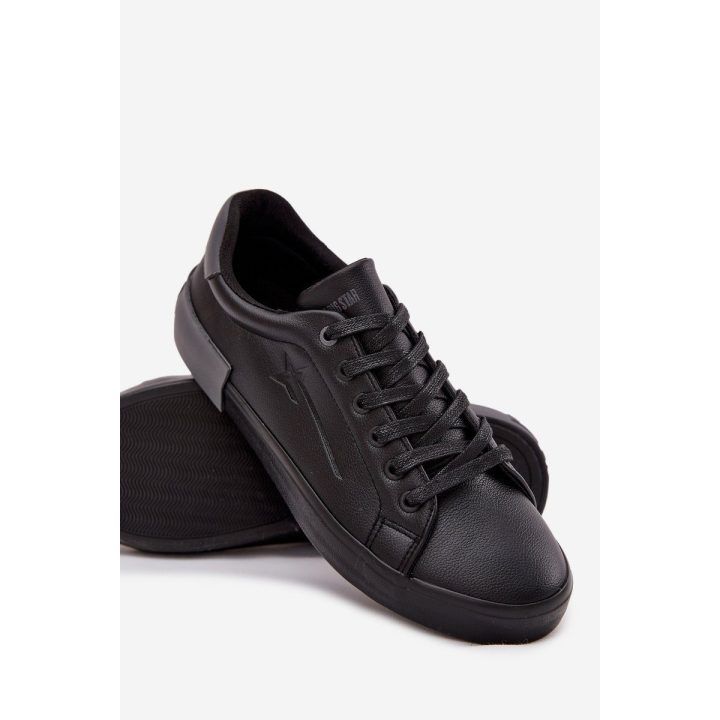 Laisvalaikio batai juodi iš eko odos vyrams Big Star BIG STAR SHOES