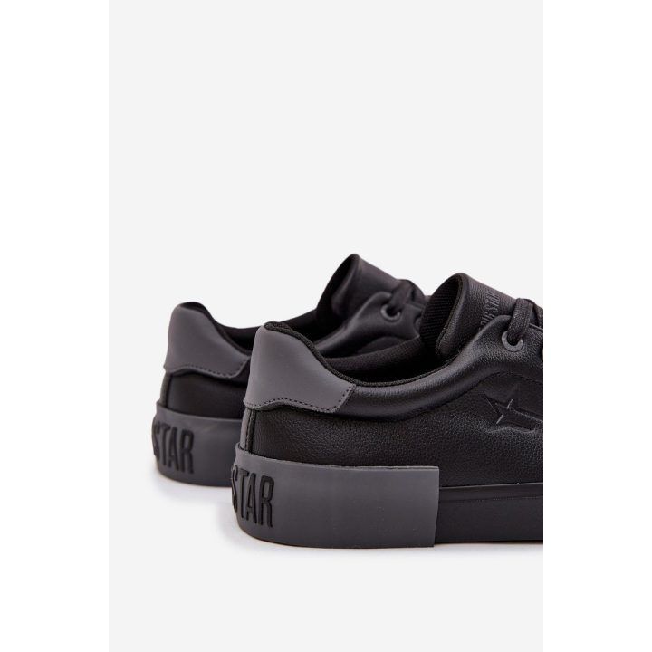 Laisvalaikio batai juodi iš eko odos vyrams Big Star BIG STAR SHOES