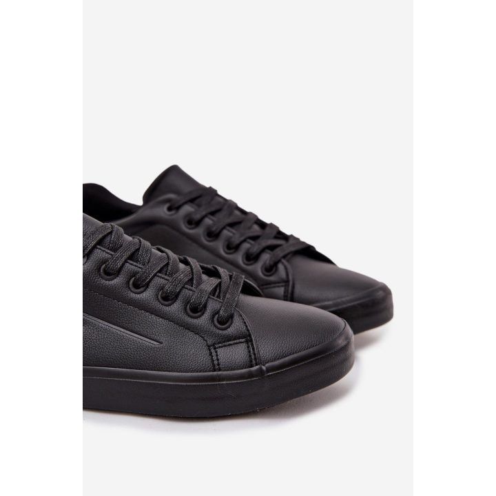 Laisvalaikio batai juodi iš eko odos vyrams Big Star BIG STAR SHOES