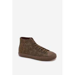 Laisvalaikio batai vyriški khaki spalvos su pašiltinimu iš eko odos Big Star BIG STAR SHOES