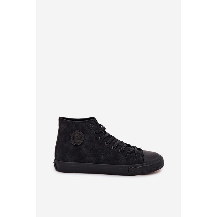 Laisvalaikio batai juodi iš eko odos su pašiltinimu Big Star BIG STAR SHOES